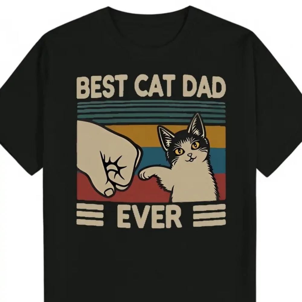 Mens TShirt CAT DAD